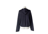 Auburn Punching Pendant Hood Knit Cardigan