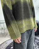 Heren gradient grunge knit