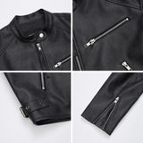 [Real Leather] China Pigment Racer Jacket