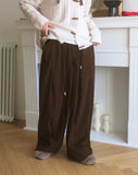 Nelz Corduroy Snap Wide Pants
