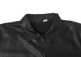 Homin Over Leather Collar Jacket