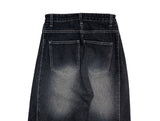Luke Slit Stitch Black Denim Pants