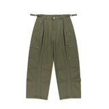 BIKER WASHED WIDE PANTS