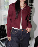 Honti Pastel U-Neck Round Crop Knit