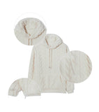 Cable Fleece Hood
