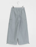Pupon Parachute Cargo Nylon Wide Pants