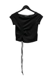 Rome Shirring One-Shoulder Tee