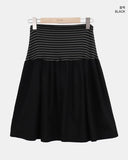 June Stripe Color Banding Tiered Skirt