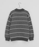 Pyopun Stripe Over Collar Knit