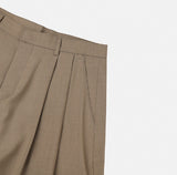 Marlon Two-Tuck Curved Slacks