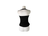 NT Button Shirring Strap Halter Sleeveless