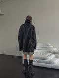 Jerome Single Leather Half Coat