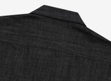 Denim open short sleeve shirt