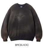 Run Picture Dyeing Sweatshirt