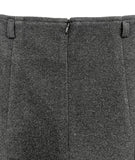 Long slim wool skirt