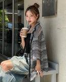 Wavy Bohemian Mix Short Sleeve Shirt