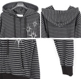 Ellie Heart Stripe Hoodie