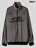 Spell velour color matching track jersey