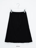Tecto Summer Frill Banding Midi Skirt