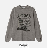Ride Print Over Knit Tee