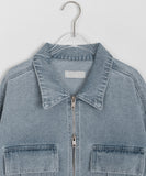 [unisex] Tinmi Two Way Denim Collar Over Jacket