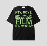 Film Lettering Oversized Short Sleeve T-shirt