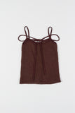 Winter string halter knit top