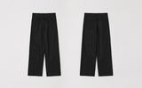 MIXED KNIT WIDE PANTS