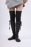 toe shoes knee socks