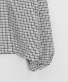 Attil check hood long sleeve shirt