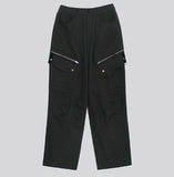 Jade Zipper Pocket Cargo Pants