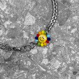 Flower steel bracelet