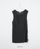 Grine Pigment String Layered Sleeveless One Piece