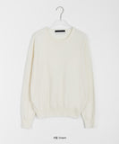 Meldig cashmere color round knit
