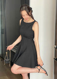 Kelly Tweed Sleeveless Mini Flare One Piece