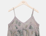Deman Lace Flower Long Bustier OnePiece