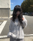 [Plan] Soft Off Loose Fit Angora Knit
