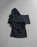 Lovell Drape One-Shoulder Off-Sleeveless