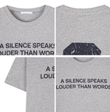 Silence Numbering Crop Short Sleeve Tee