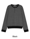 Lao Henley Neck ST Knit Long Sleeve
