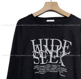 Hyde Letter Ribbed Knit Tee