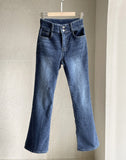 Mikel Span Brushed Two Button Bootcut Denim Pants