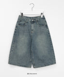 [Unisex] Ilpou Washing Denim Bermuda Pants