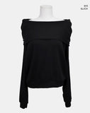 Mora Off-Shoulder Hood Sweatshirt