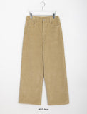 Yves corduroy brushed wide pants