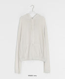 Katarzy Punching Knit Hood Zip-Up