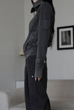 Cats Line Hood Zip-up