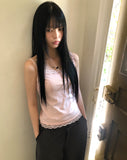 [MADE] Rec Button Lace Sleeveless