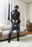 rider leather middle boots
