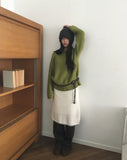 Daran Alpaca Round Neck Wool Long Sleeve Knit